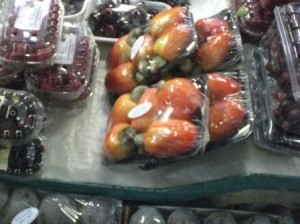 Cashew Fruit for sale at a market in Brazil | Fake Food Free