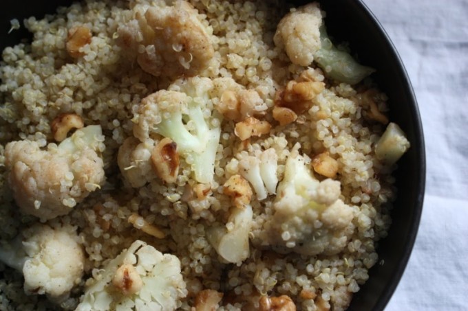 Nutty Cauliflower Quinoa | Fake Food Free