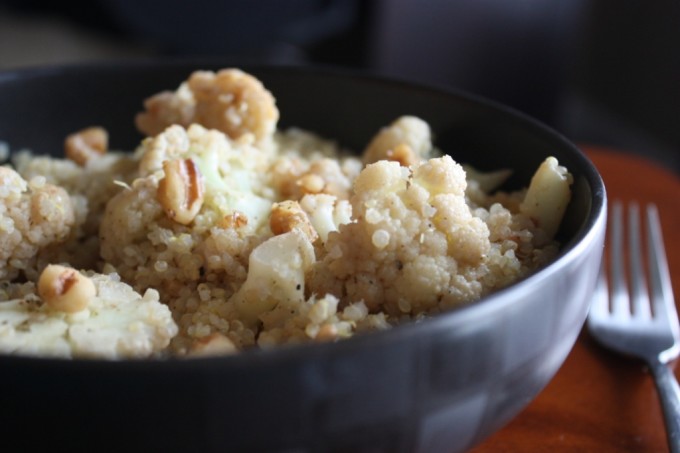 Nutty Cauliflower Quinoa | Fake Food Free