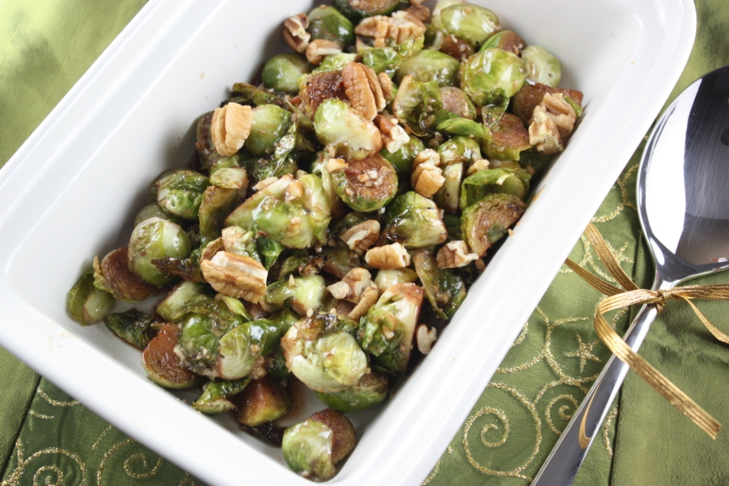 Making Bobby Flay's Brussels Sprouts for the holidays