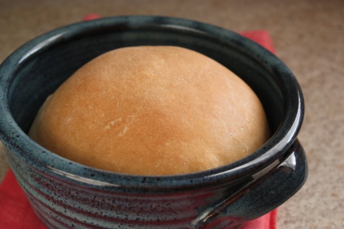 Baking Bread and Handmade Pottery | Fake Food Free | This recipe uses handmade pottery baker bowls for baking bread. It's the perfect amount for two to three people. 