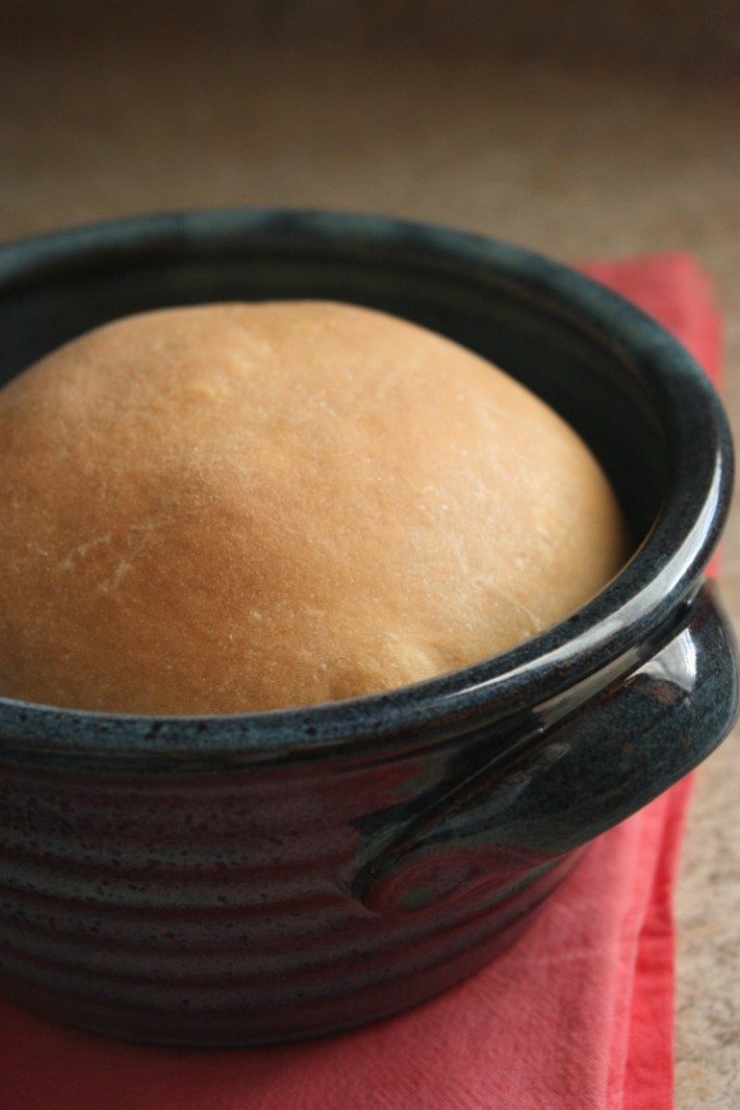 Baking Bread and Handmade Pottery | Fake Food Free | This recipe uses handmade pottery baker bowls for baking bread. It's the perfect amount for two to three people. 