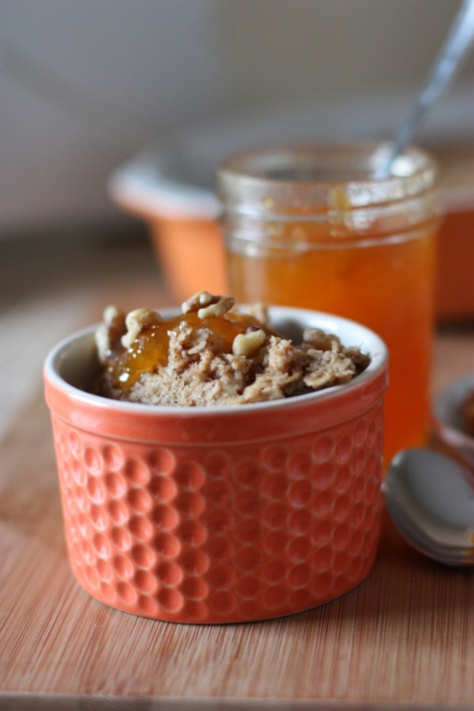 Peach Baked Oatmeal | Fake Food Free