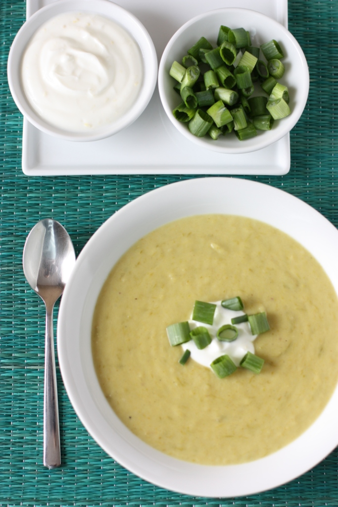Asparagus Soup with Coconut Lemon Crème from The Complete Kitchen Garden | Recipe and Review at FakeFoodFree.com