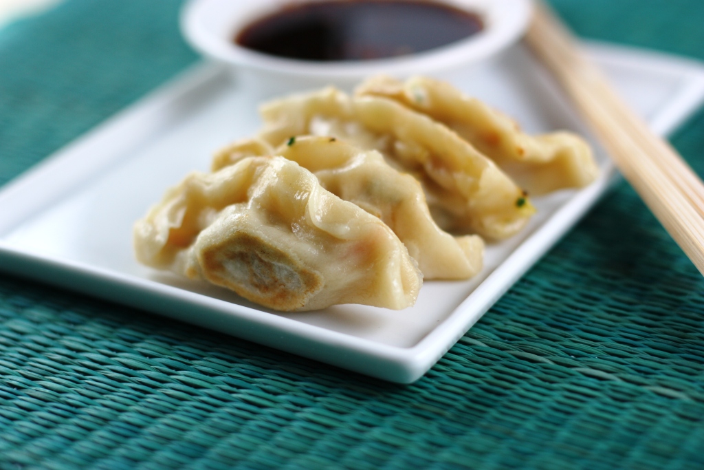 Ginger Chicken Potstickers Recipe | FakeFoodFree.com