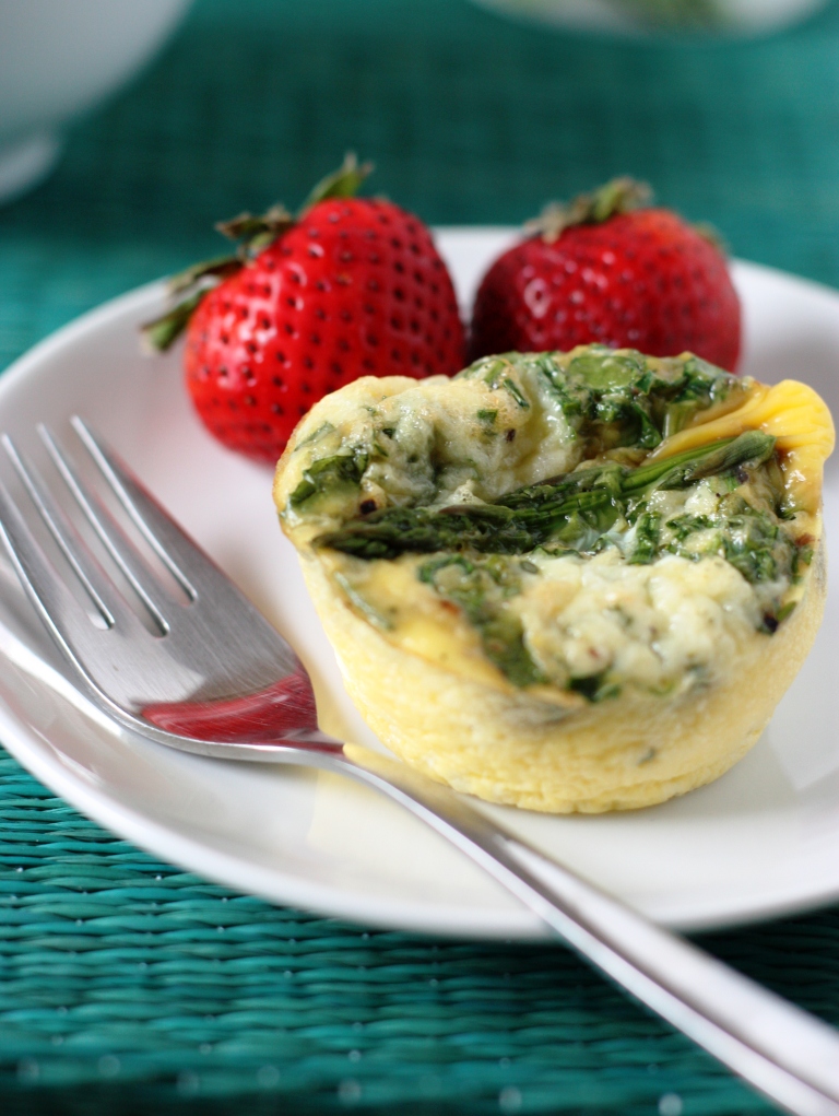 Baked Egg Cups with Asparagus and Kale Recipe
