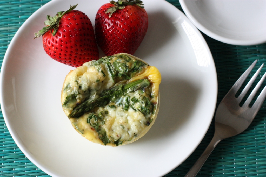 Baked Egg Cups with Asparagus and Kale Recipe