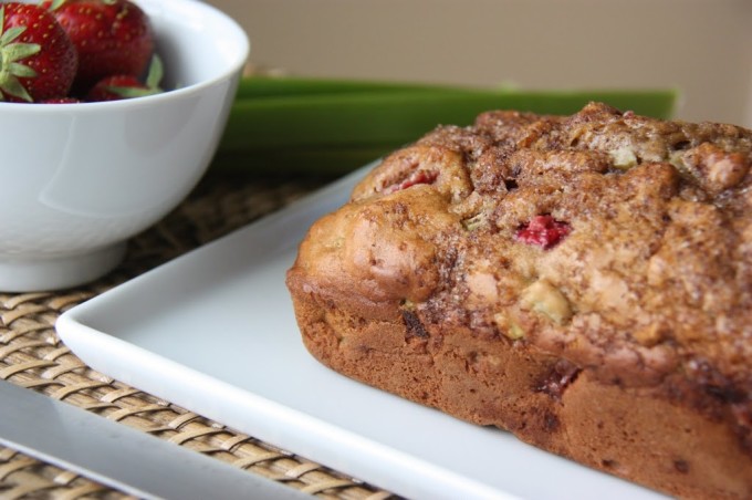 Strawberry Rhubarb Bread Recipe | Fake Food Free