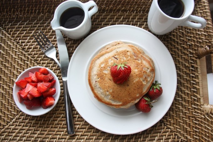 Strawberry Pecan Pancakes | Fake Food Free