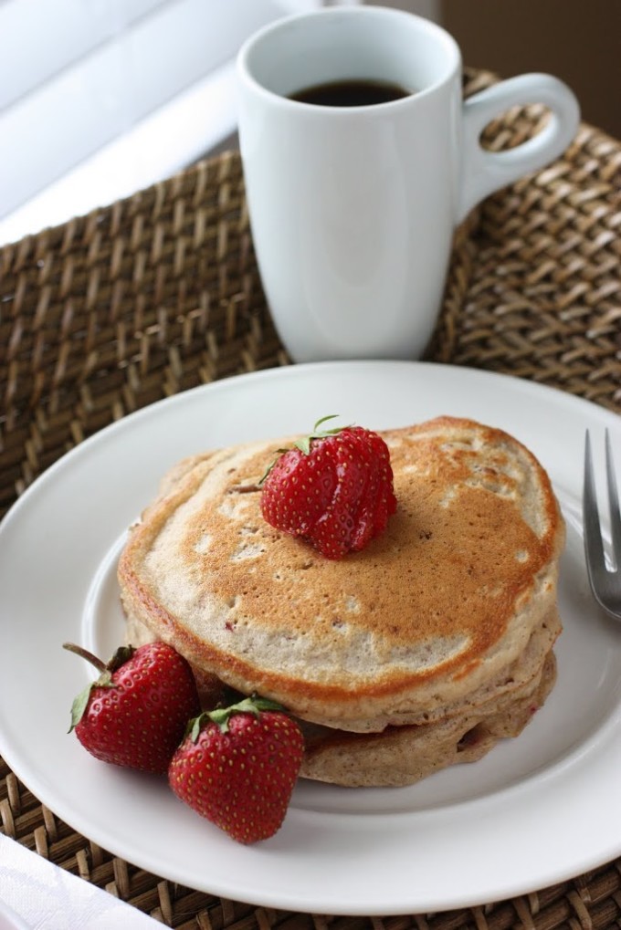 Strawberry Pecan Pancakes | Fake Food Free