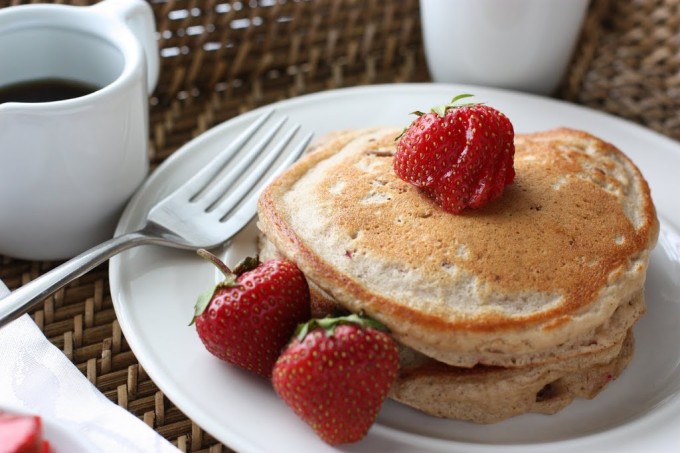 Strawberry Pecan Pancakes | Fake Food Free