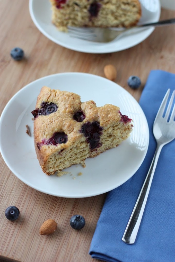 Blueberry Almond Cake Recipe | Fake Food Free