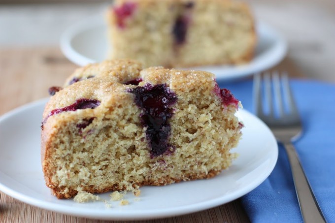 Blueberry Almond Cake Recipe | Fake Food Free