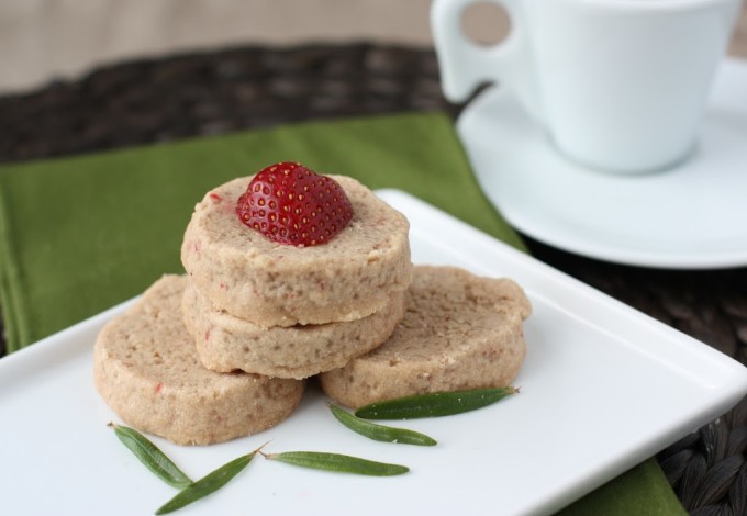 Strawberry Rosemary Shortbread Recipe | Fake Food Free