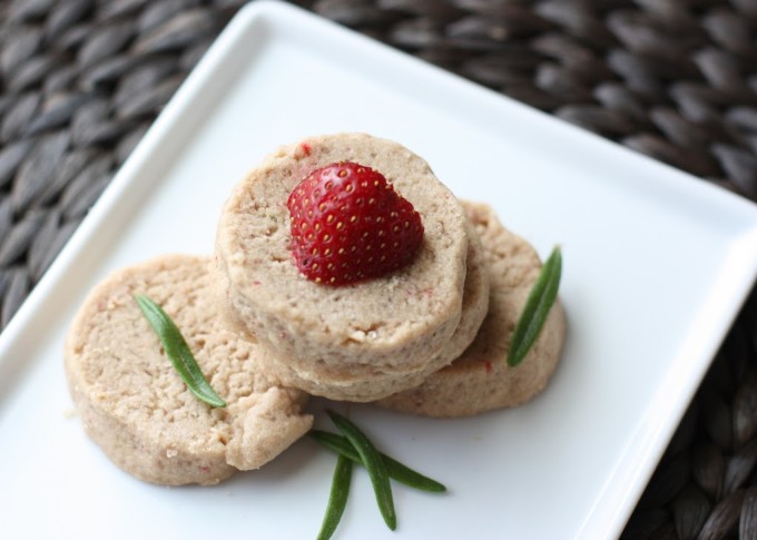 Strawberry Rosemary Shortbread Recipe | Fake Food Free