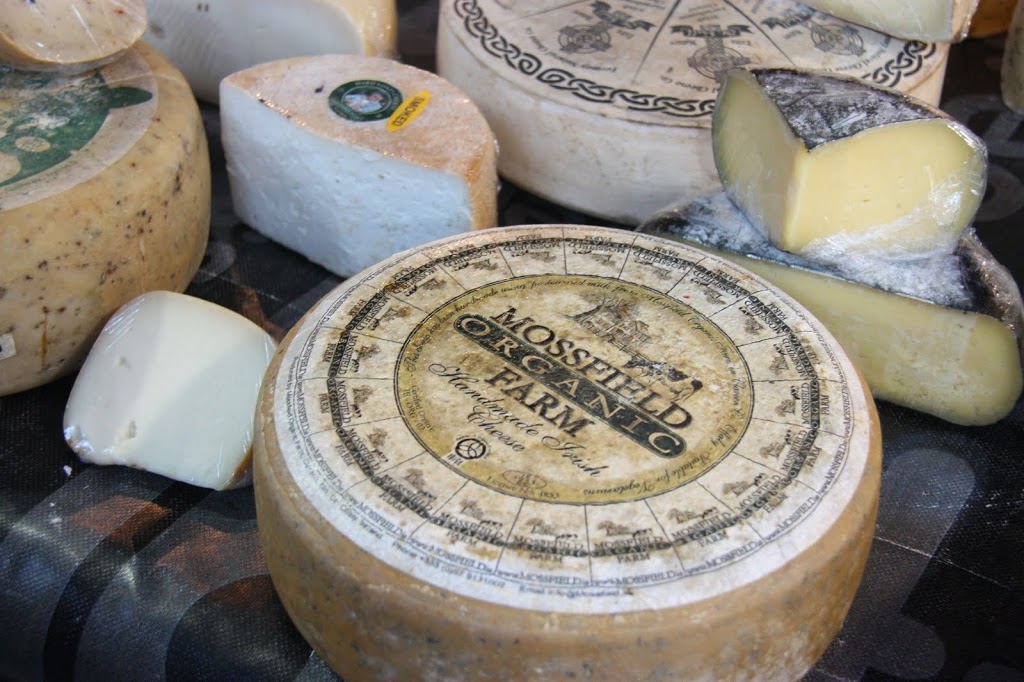 Cheeses in St. George's Market Belfast