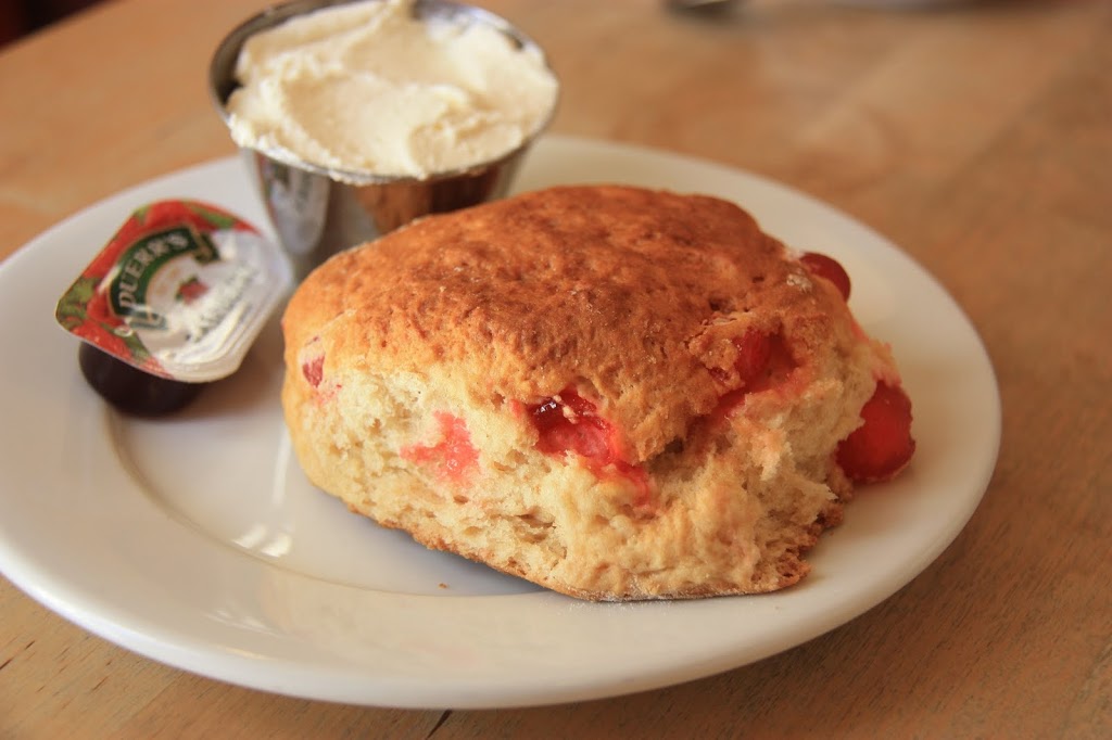 Cherry Scone with Clotted Cream in Belfast