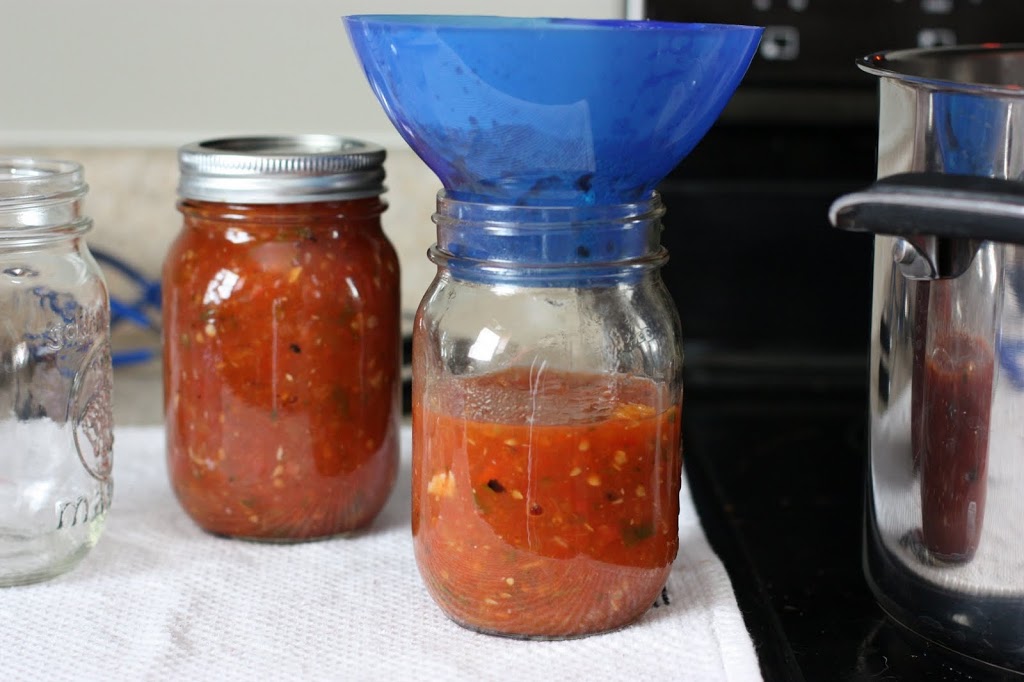 Canning Poblano Cilantro Salsa | Fake Food Free