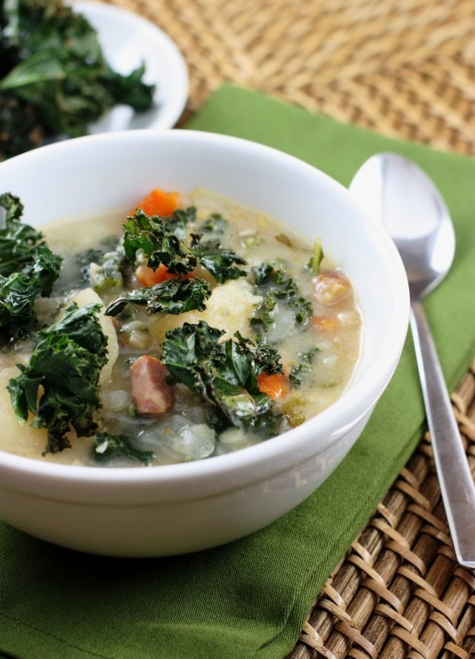 Smoky Potato Soup with Kale | Fake Food Free