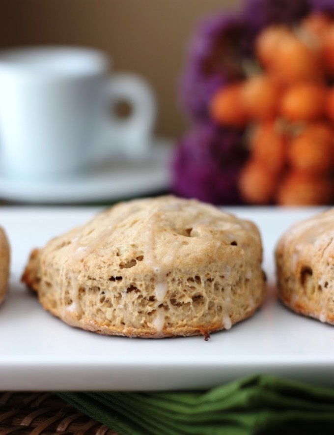 Banana Bourbon Scones with Walnuts | Fake Food Free