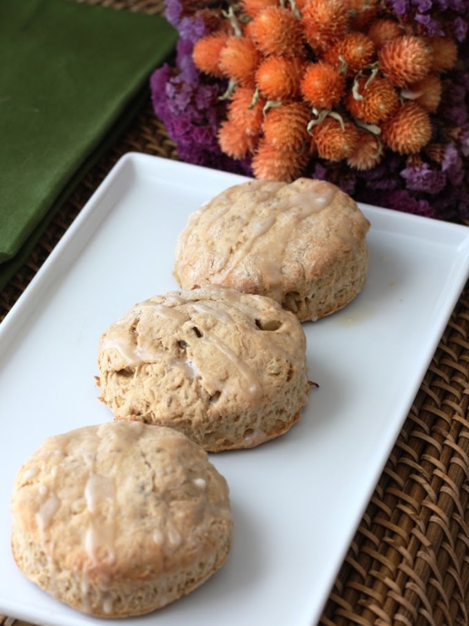 Banana Bourbon Scones with Walnuts | Fake Food Free