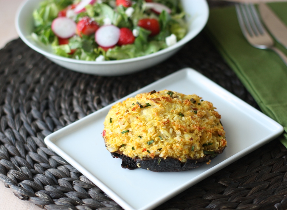 Thai Fish Cake Stuffed Portabella Mushrooms Recipe | Fake Food Free