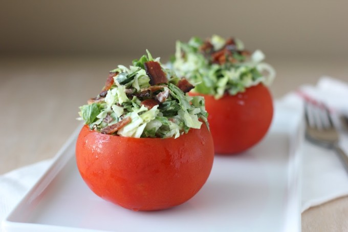 BLT Spinach Salad with Fresh Garlic Dill Dressing | Fake Food Free