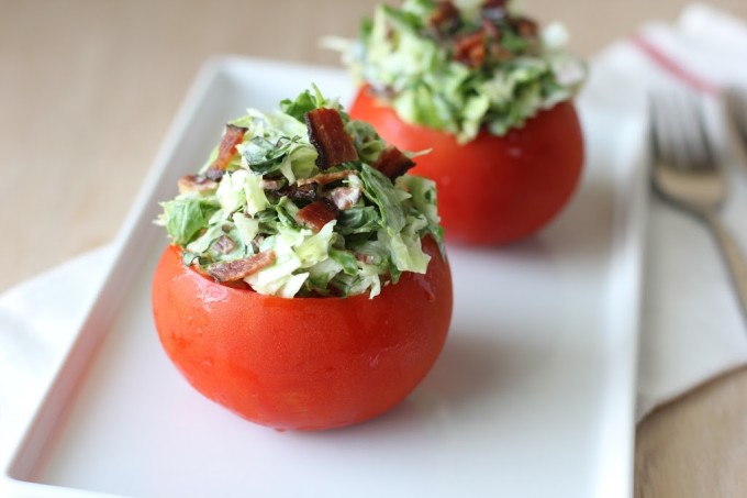 BLT Spinach Salad with Fresh Garlic Dill Dressing | Fake Food Free