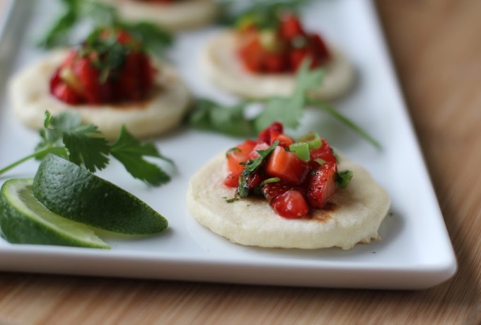 Strawberry-Lime Salsa with Homemade Flour Tortillas | Fake Food Free 