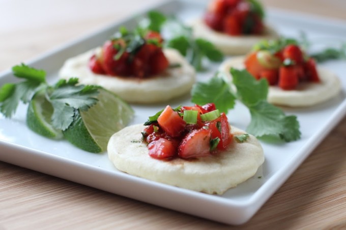 Strawberry-Lime Salsa with Homemade Flour Tortillas | Fake Food Free 