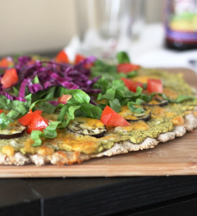 Tex Mex Poblano Eggplant Pizza Recipe | Fake Food Free