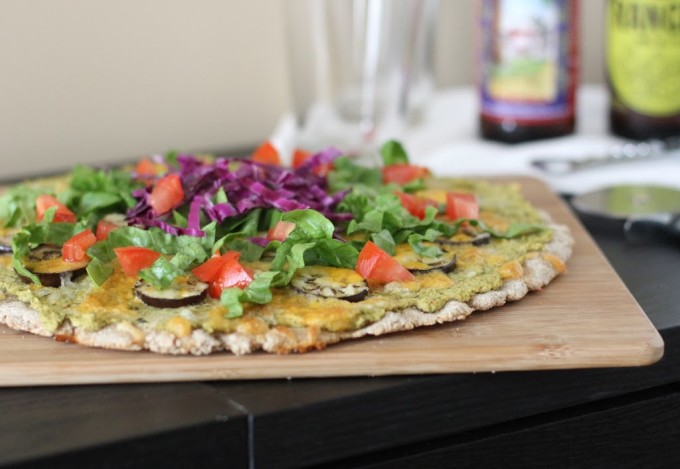 Tex Mex Poblano Eggplant Pizza Recipe | Fake Food Free