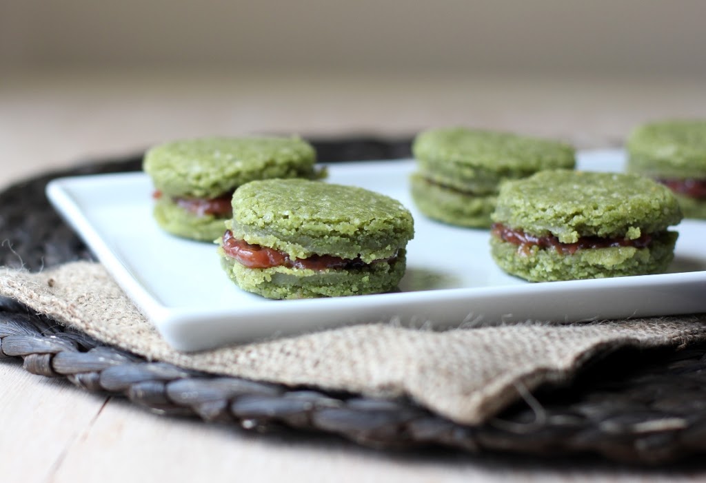 Matcha Tea Cookies with Gooseberry Filling Recipe | Fake Food Free