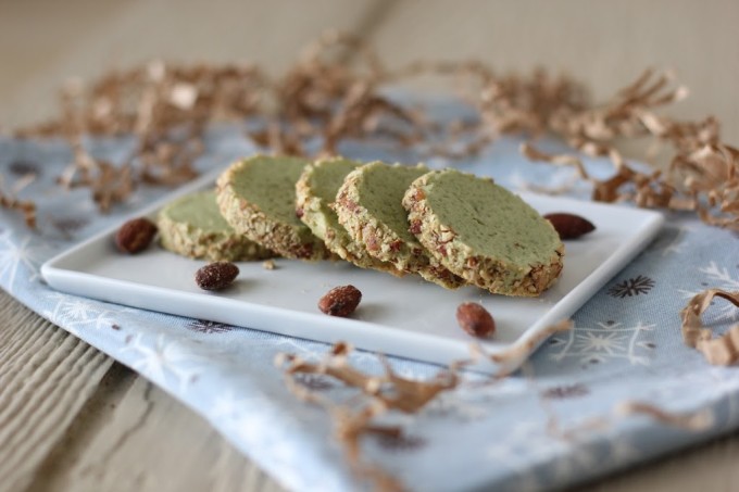Smoked Almond Matcha Tea Cookies | Fake Food Free