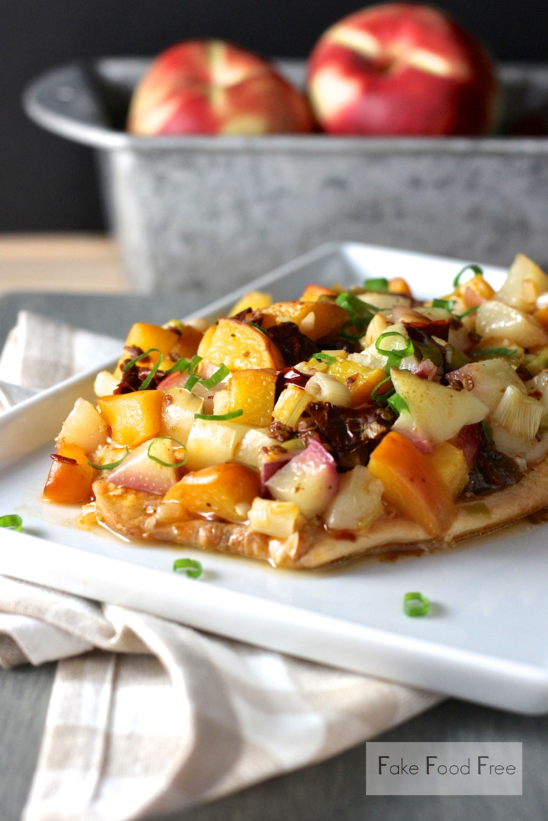 Nectarine Recipes! Grilled Chipotle Peach and Nectarine Tilapia Packets | FakeFoodFree.com