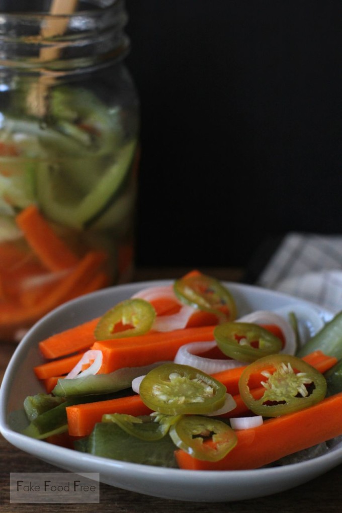 Javanese Carrot and Cucumber Pickle | fakefoodfree.com