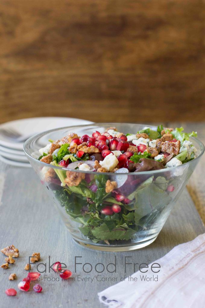 Fall Salad with Molasses Balsamic Vinaigrette | Fake Food Free
