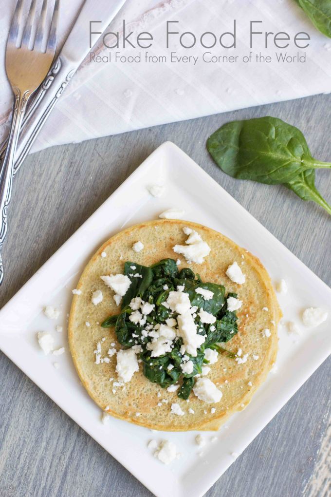 Chickpea and Quinoa Griddle Cakes with Spinach and Feta | Fake Food Free