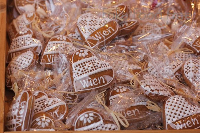 Gingerbread from Vienna's Christmas Market. Find travel tips and what to eat and drink in this post at Fake Food Free. 