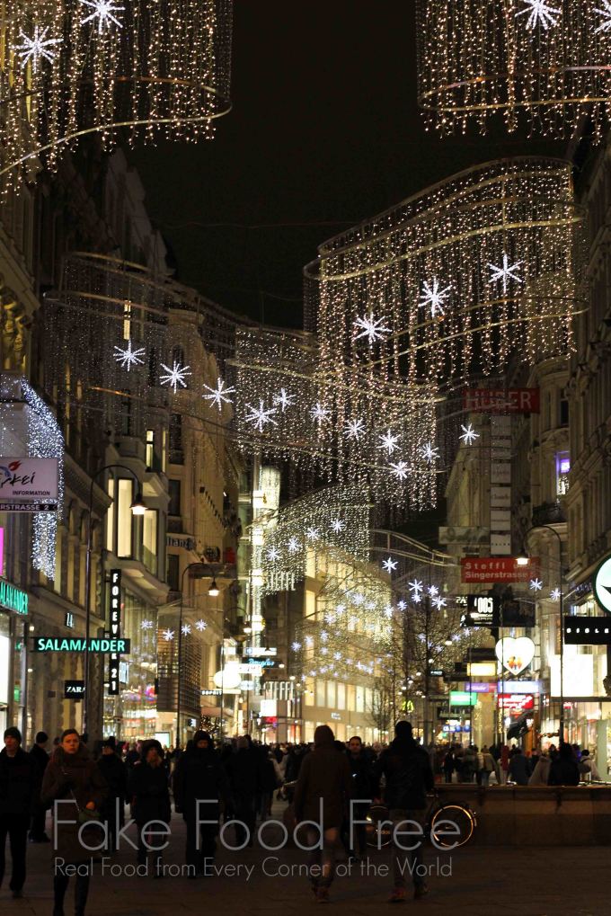 Stephansplatz at Christmas in Vienna | Fake Food Free