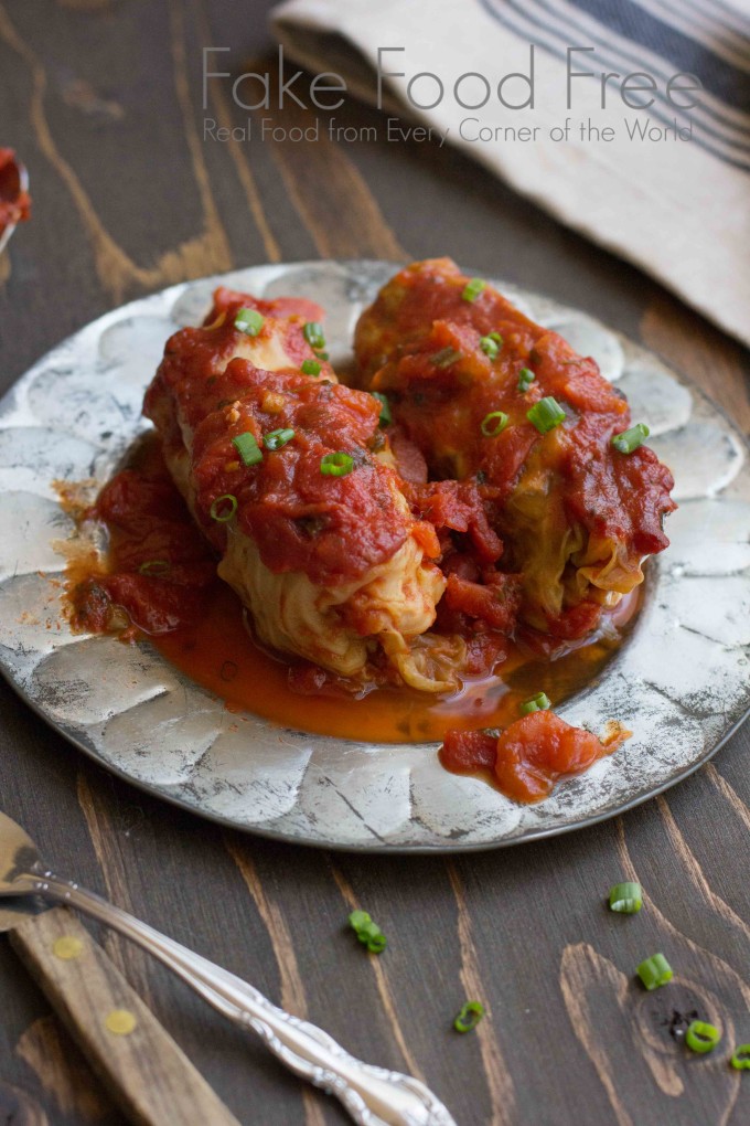 Slow Cooker Ground Turkey and Ale Cabbage Rolls | Fake Food Free