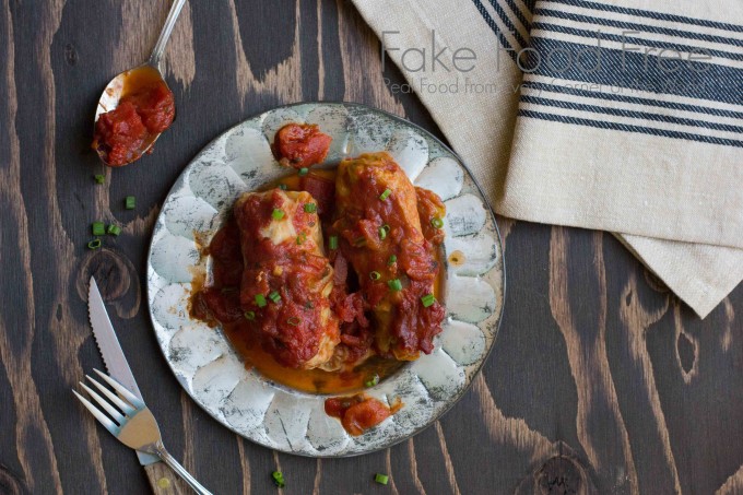 Slow Cooker Ground Turkey and Ale Cabbage Rolls | Fake Food Free
