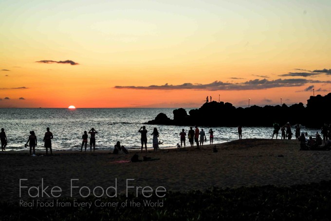 Sunset at Black Rock in Maui | Travel recap at Fake Food Free