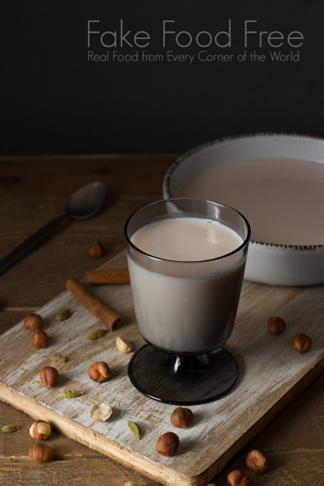 Cinnamon Cardamom Hazelnut Milk | Fake Food Free