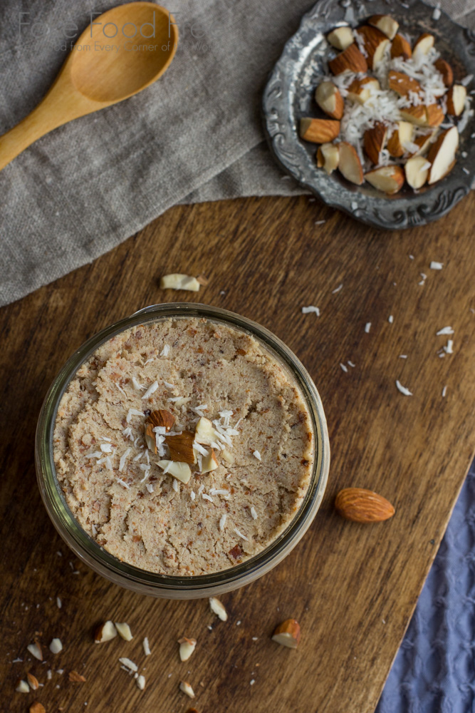 Almond Coconut Spread | Fake Food Free | An almond butter spread with coconut oil. A great way to use leftover almond meal from making almond milk!