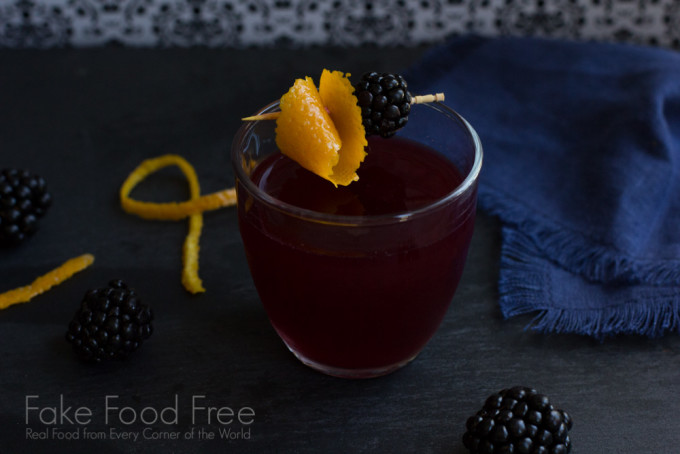 Blackberry Scofflaw Cocktail | Fake Food Free