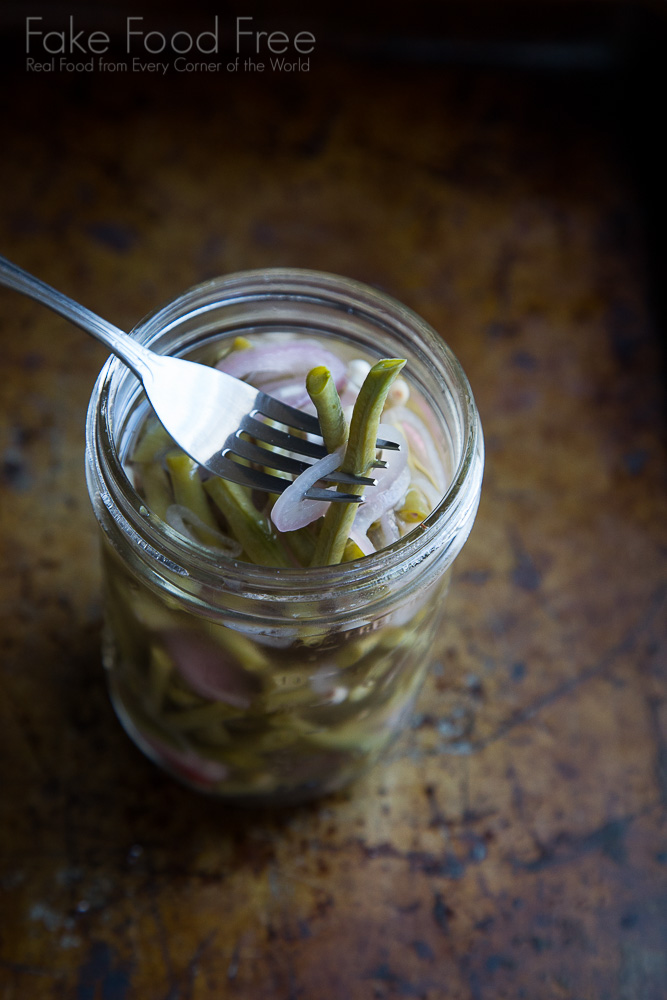 Quick Pickled Long Beans with Lemongrass | Fake Food Free