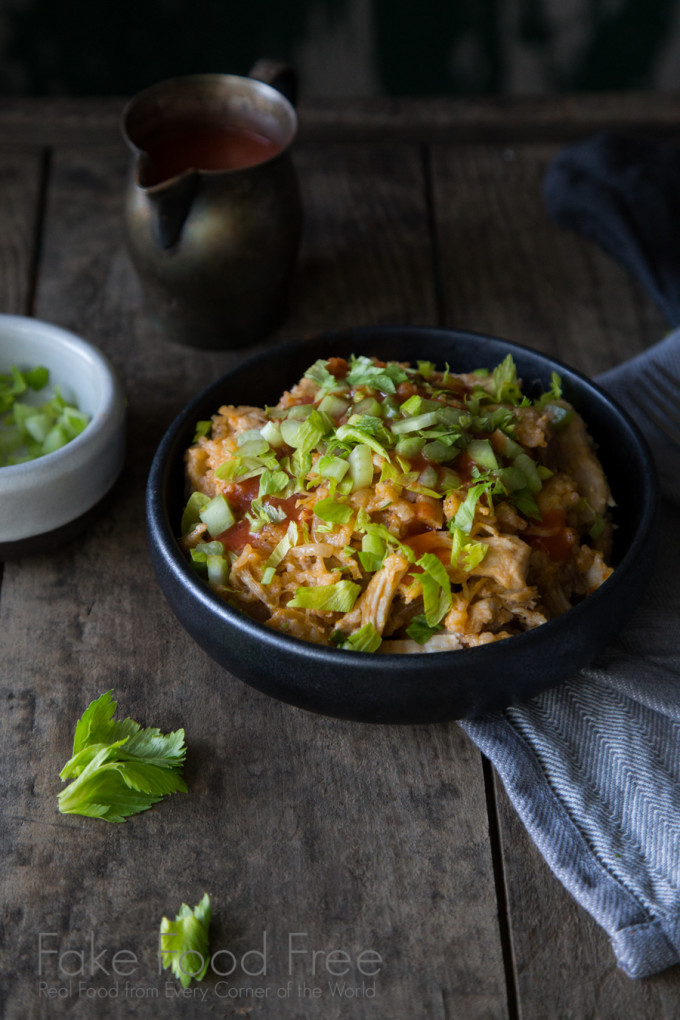 Buffalo Chicken and Rice Slow Cooker Casserole Recipe | Fake Food Free