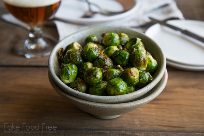 Brussels Sprouts in Parmesan Garlic Butter | Thanksgiving Cooking for Two | Fake Food Free