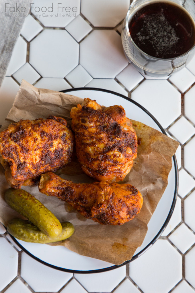 Traditional Nashville Hot Chicken Recipe from The Hot Chicken Cookbook | Fake Food Free